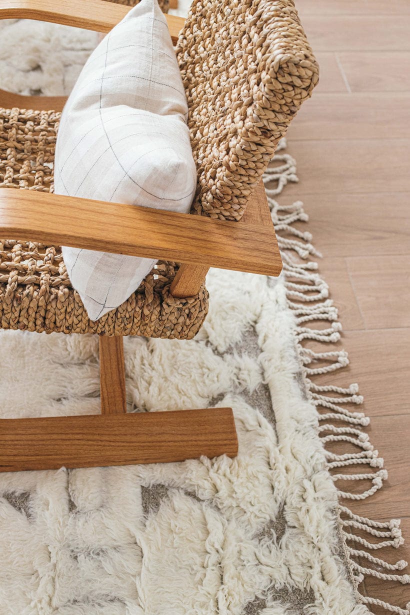 Camilla Tribal Pattern Berber Wool Shag Rug