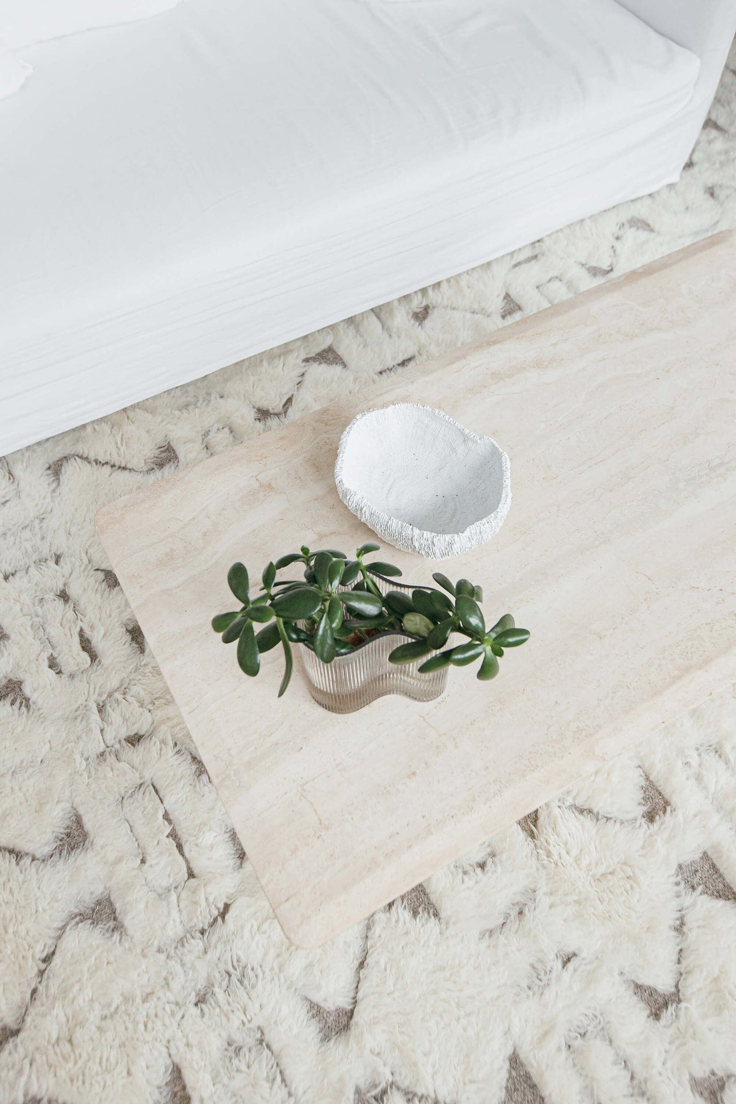 Camilla Tribal Pattern Berber Wool Shag Rug