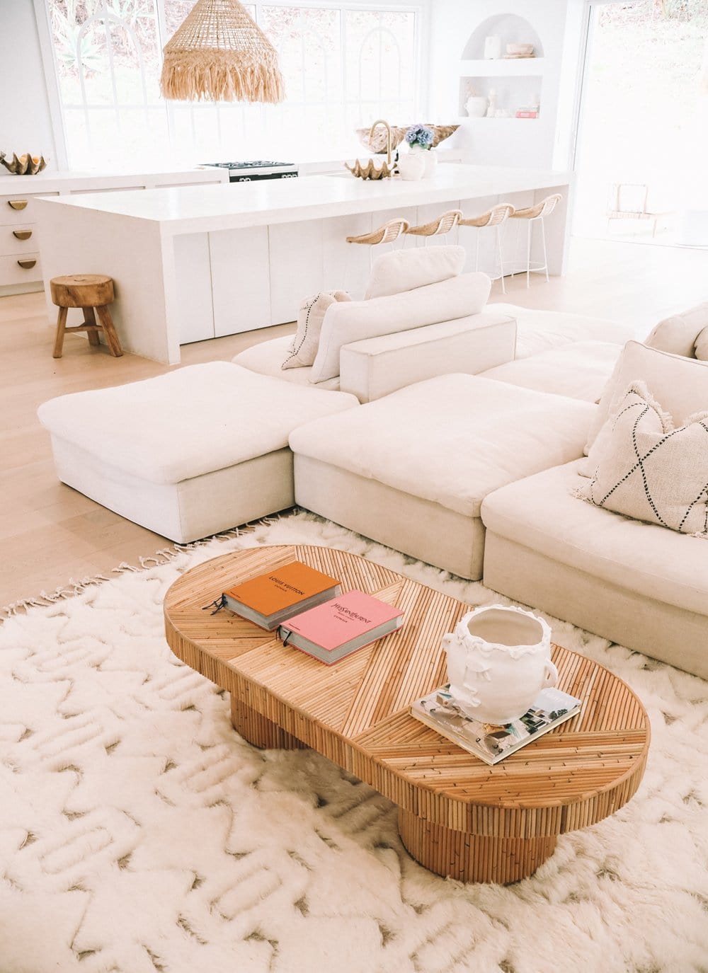 Camilla Tribal Pattern Berber Wool Shag Rug