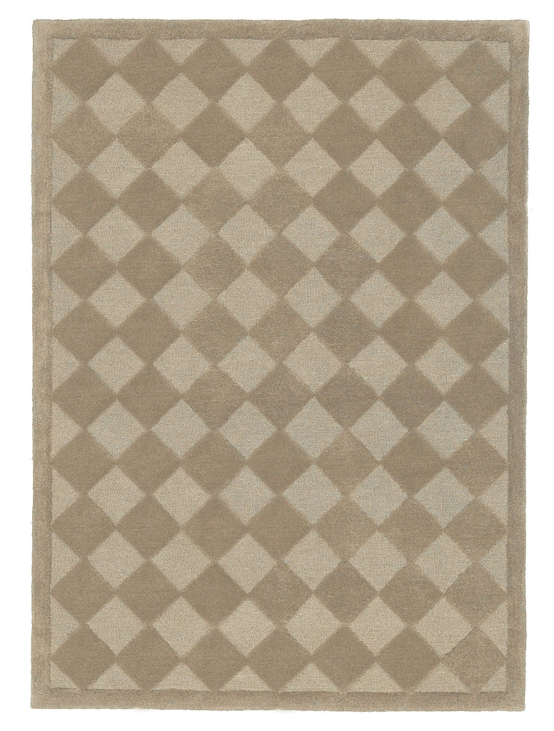 Canaya Beige Diamond Hand-Tufted Rug