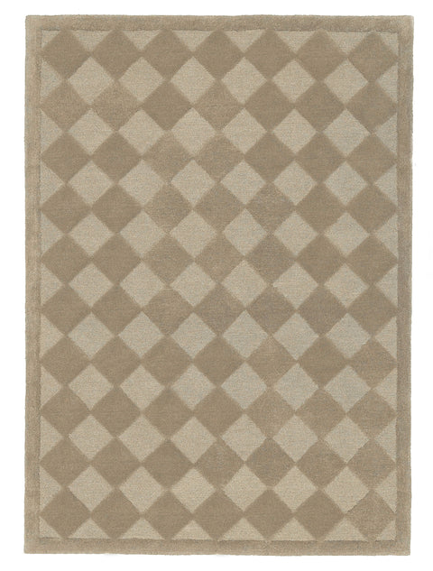 Canaya Beige Diamond Hand-Tufted Rug
