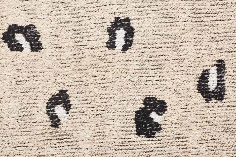 Candice Beige Leopard Animal Pattern Rug