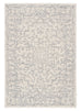 Capella Ivory Grey Medallion Tufted Wool Rug