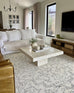 Capella Ivory Grey Medallion Tufted Wool Rug