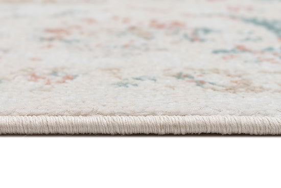 Caribou Cream and Pink Traditional Rug