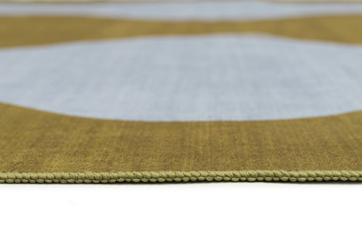 Carmona Olive and Blue Wave Washable Rug