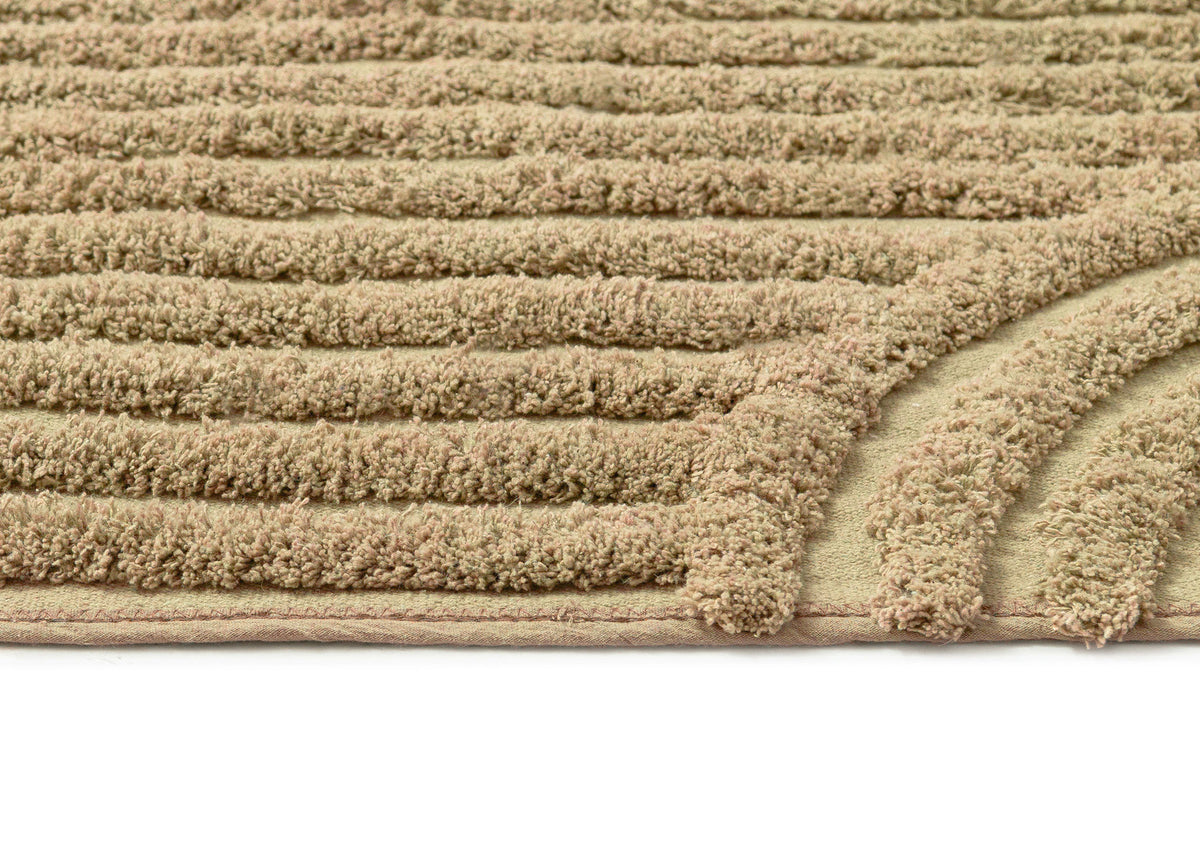 Cassia Beige Arch Cotton Bath Mat