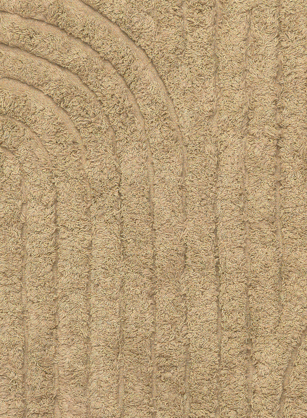 Cassia Beige Arch Cotton Bath Mat