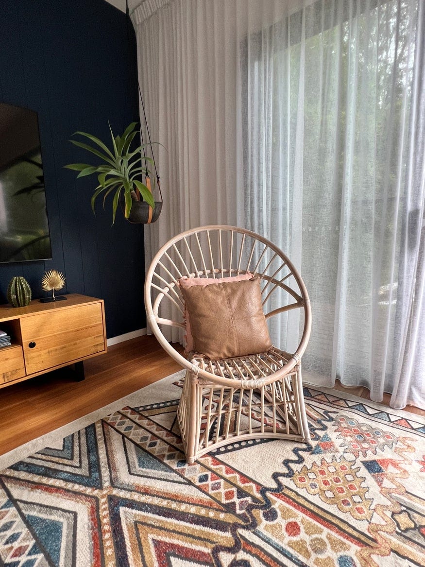 Cassie Orange And Blue Multi Colour Tribal Rug