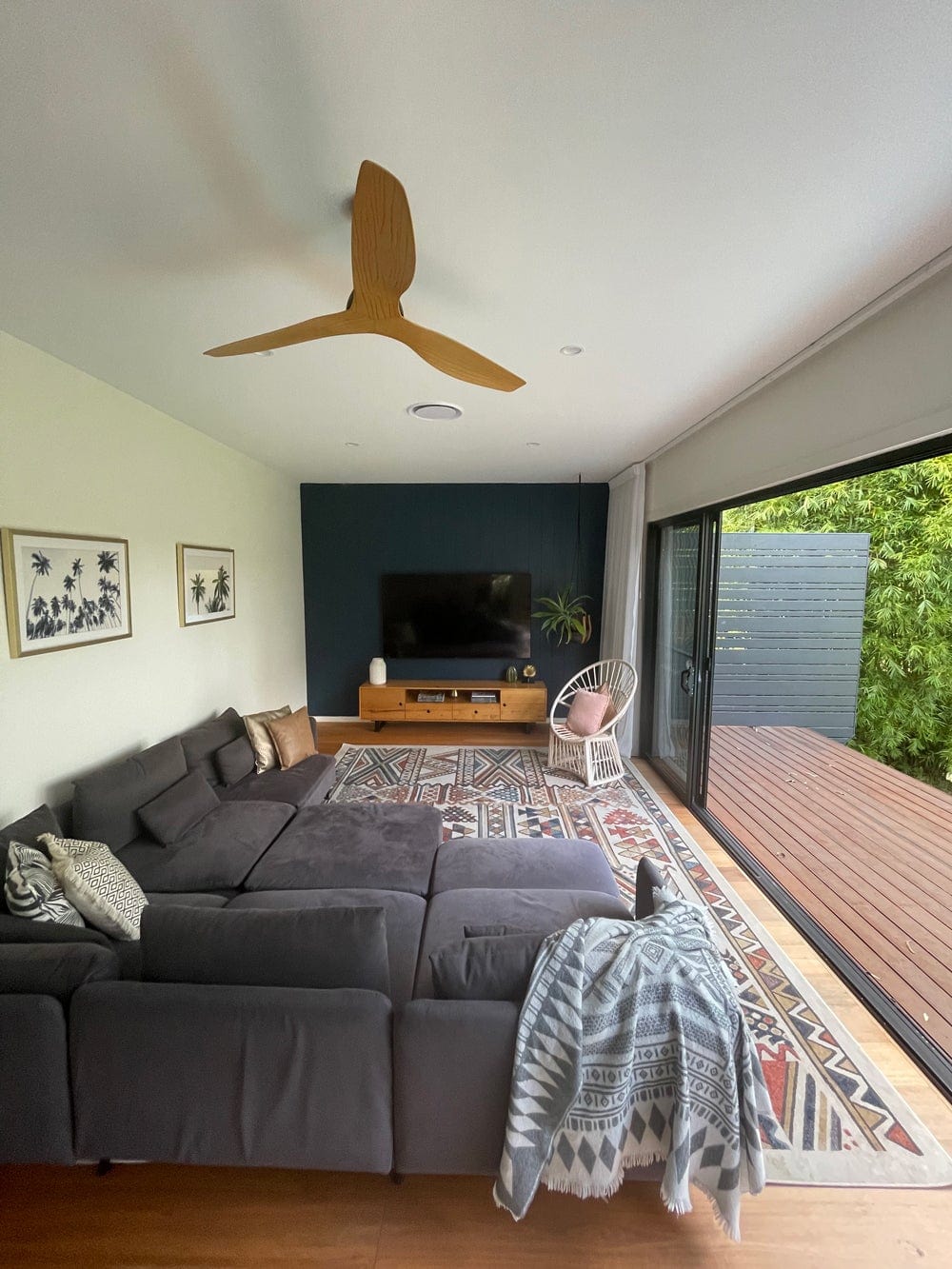 Cassie Orange And Blue Multi Colour Tribal Rug