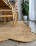 Celeste Natural Brown Scalloped Jute Rug