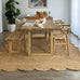 Celeste Natural Brown Scalloped Jute Rug