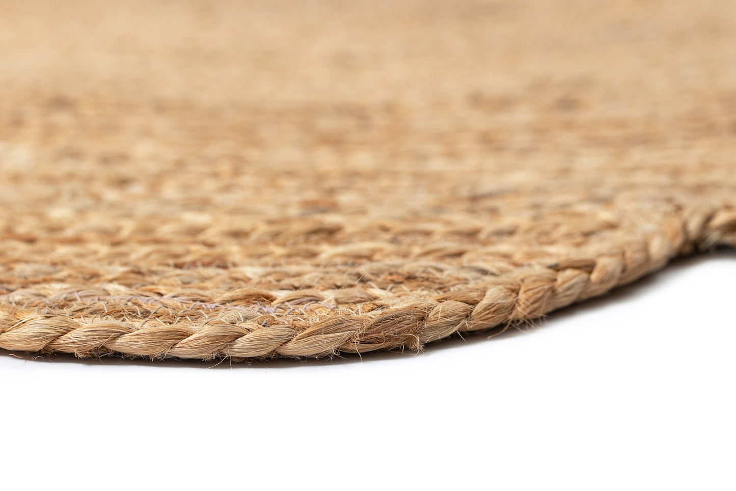 Celeste Natural Brown Scalloped Jute Round Rug