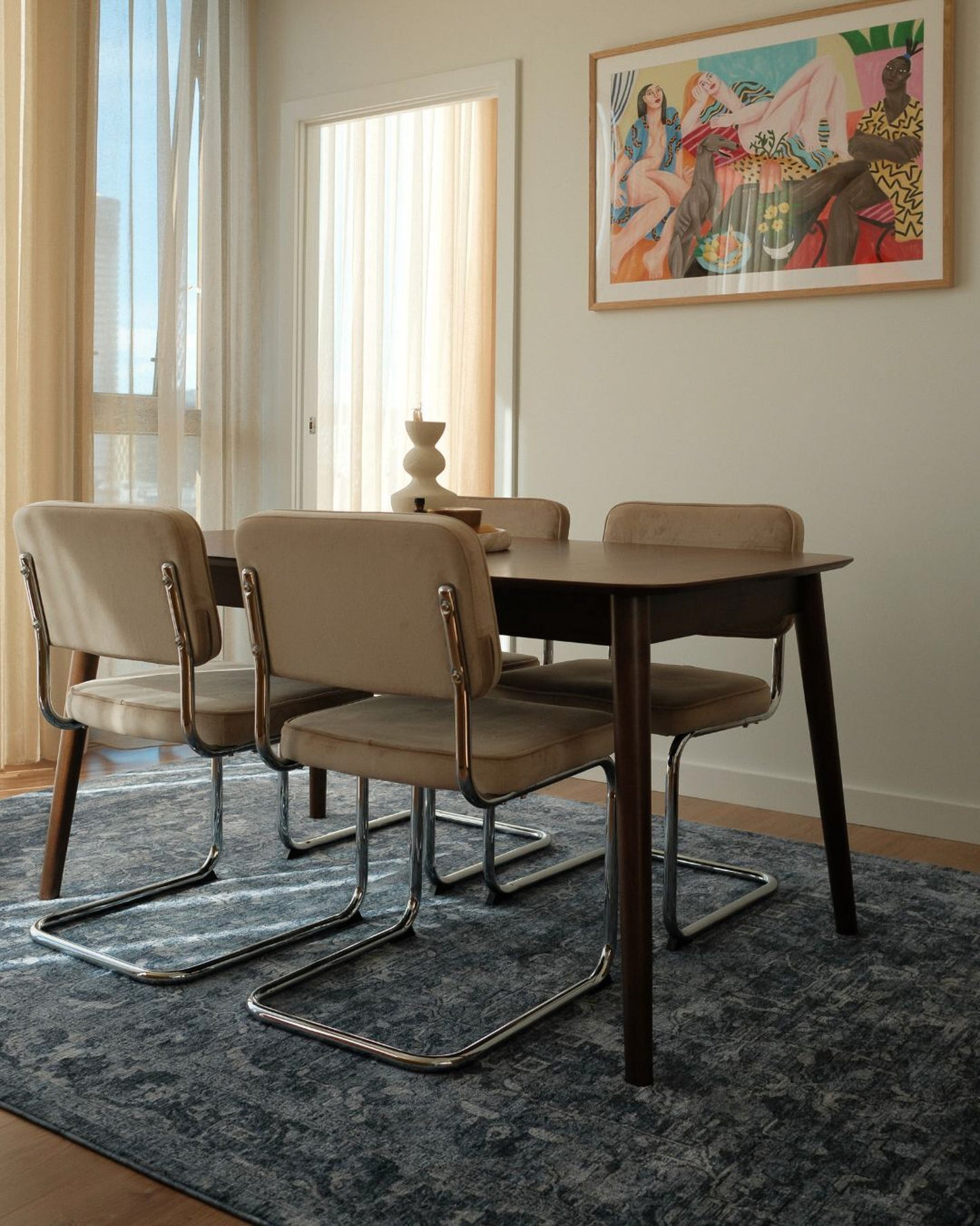 Celia Tonal Distressed Ink Blue Rug