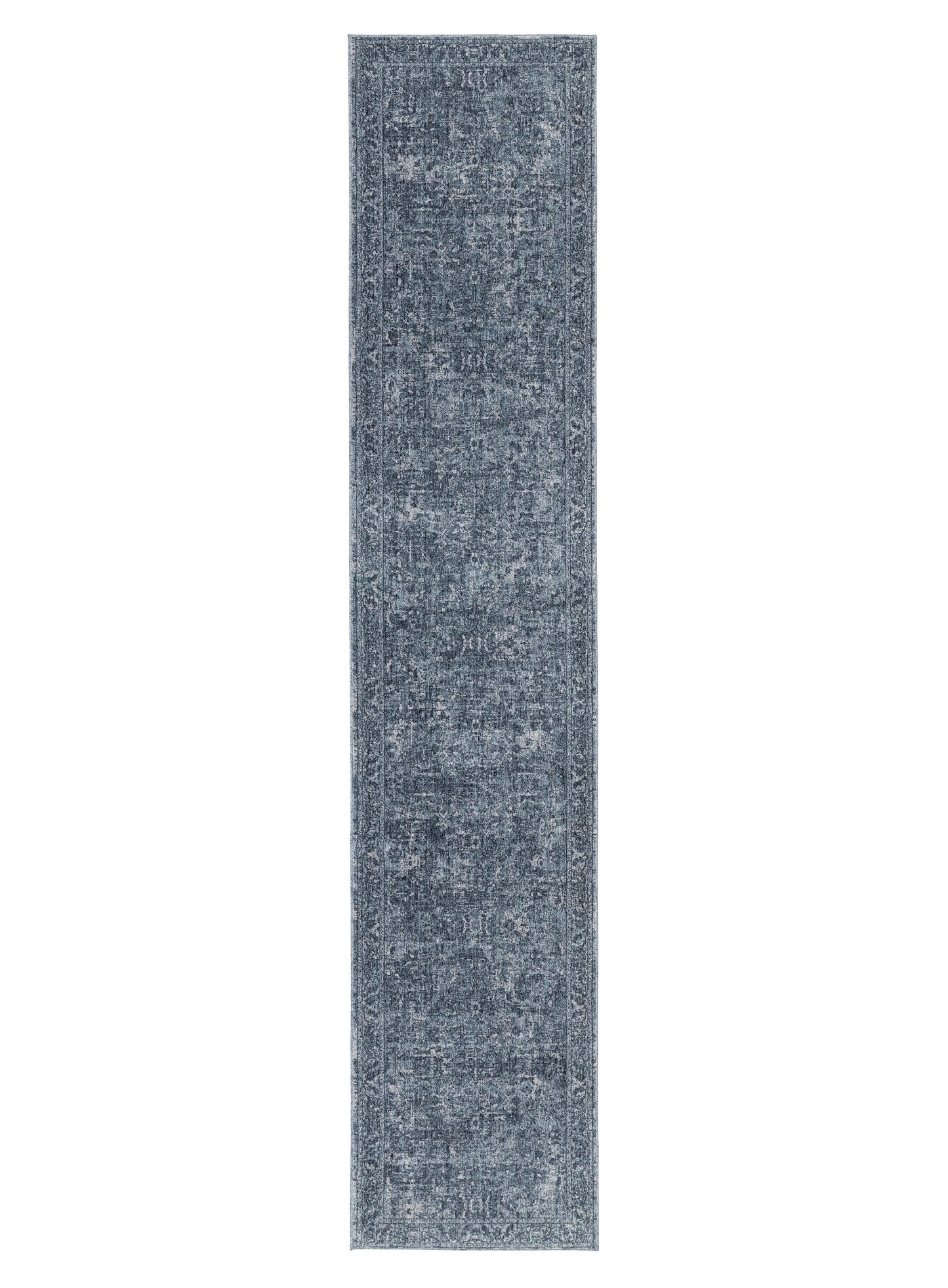 Celia Tonal Distressed Blue Runner Rug