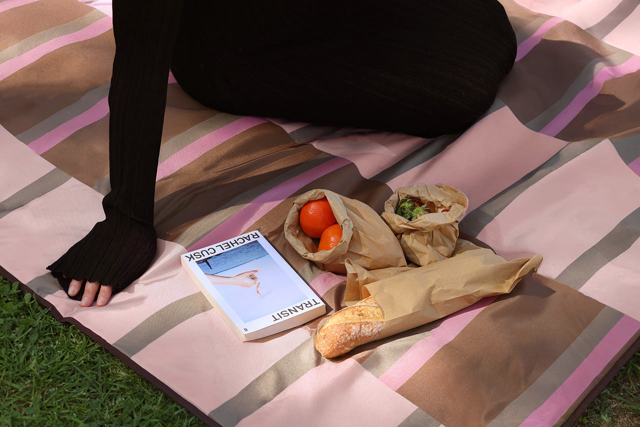 Cezara Blush and Cinnamon Beach Mat