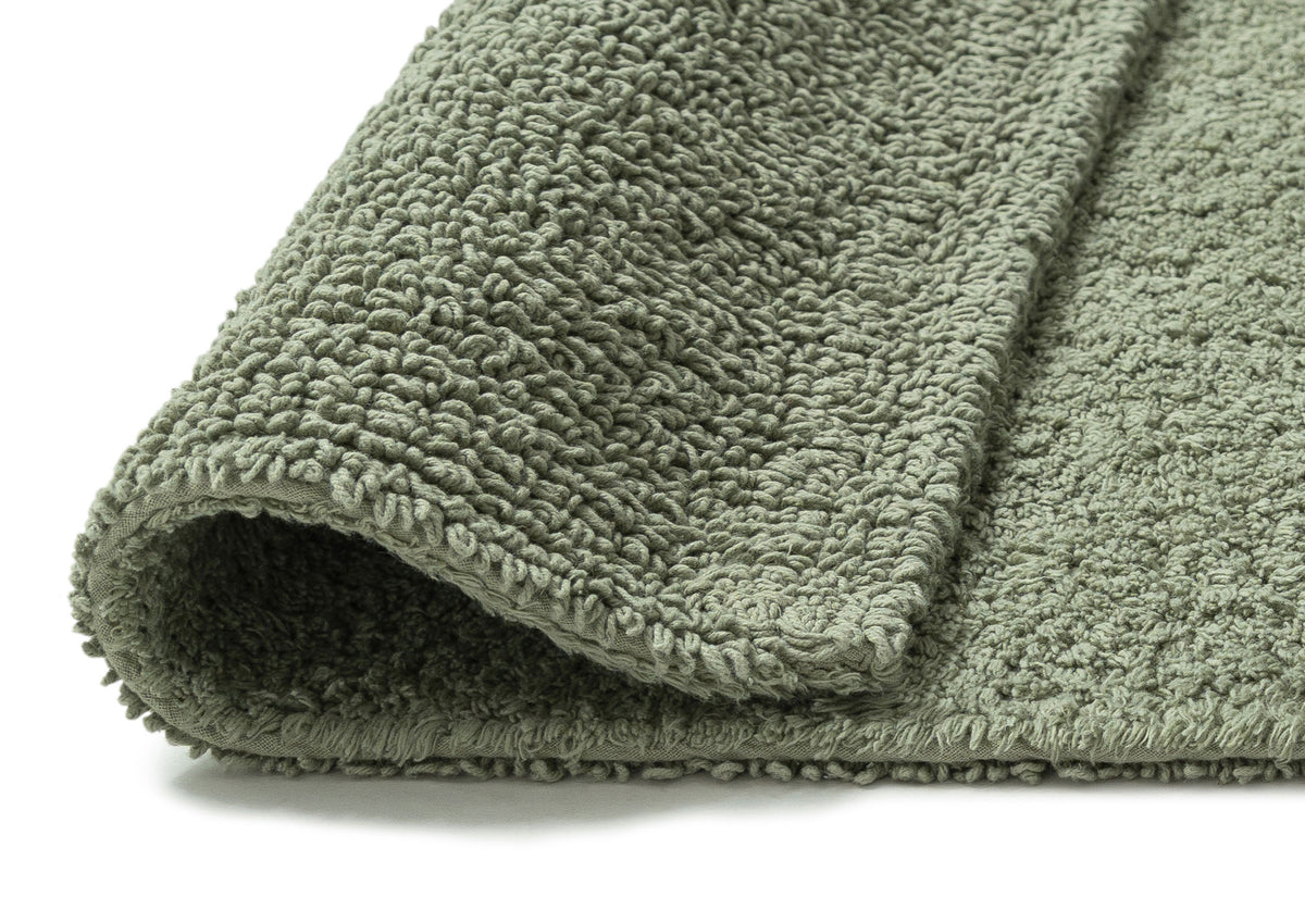 Chaila Green Cotton Bath Mat