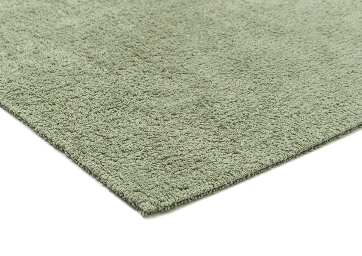 Chaila Green Cotton Bath Mat
