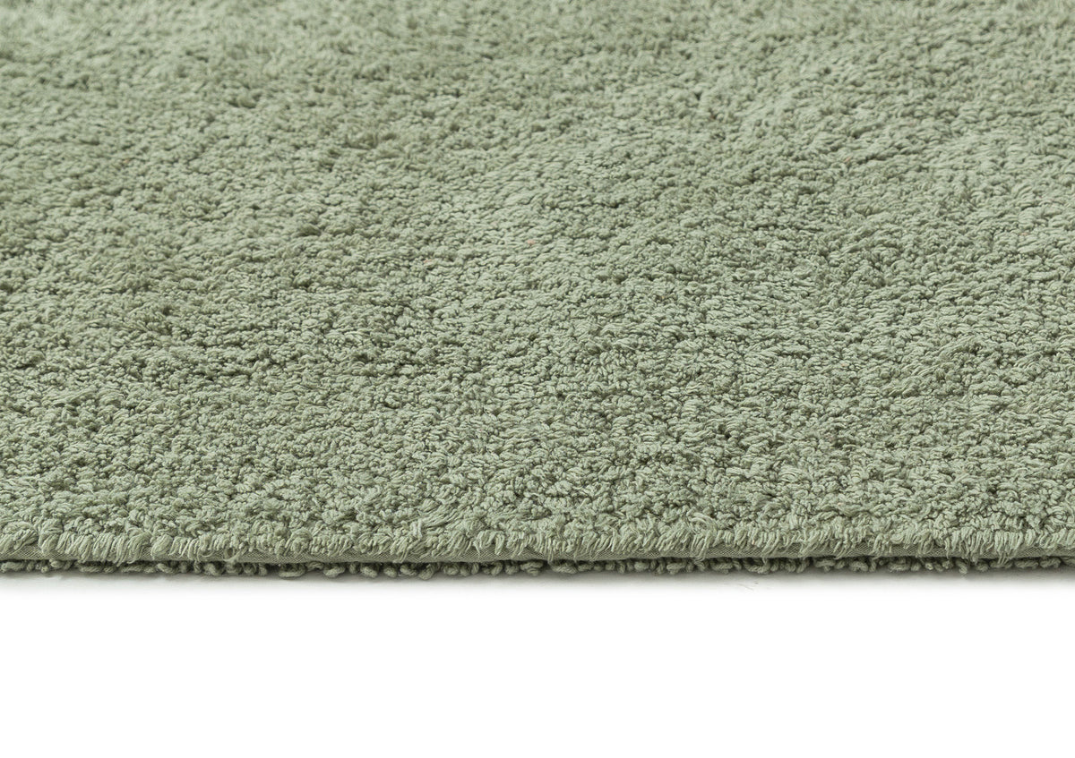 Chaila Green Cotton Bath Mat