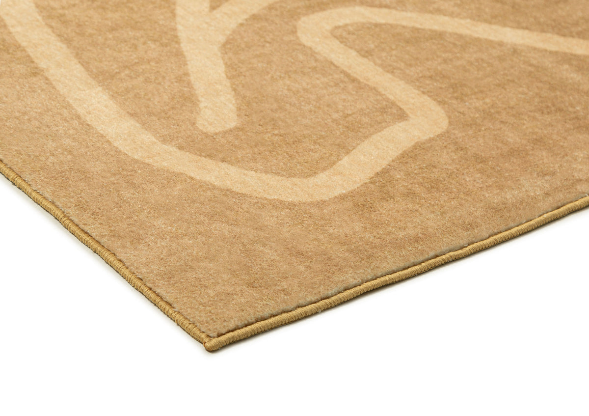 Chandra Brown Hand Drawn Washable Rug – Miss Amara (AU)