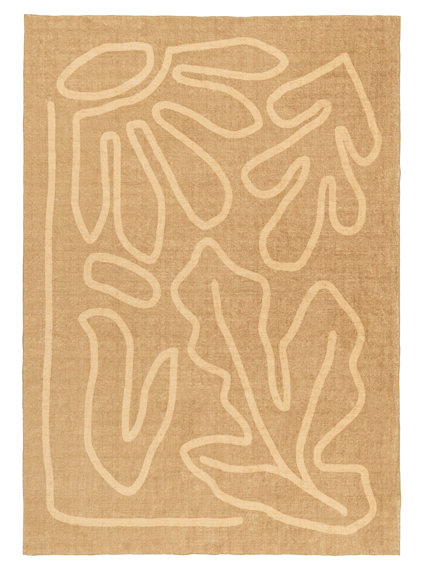 Chandra Brown Hand Drawn Washable Rug
