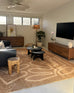 Chandra Brown Hand Drawn Washable Rug