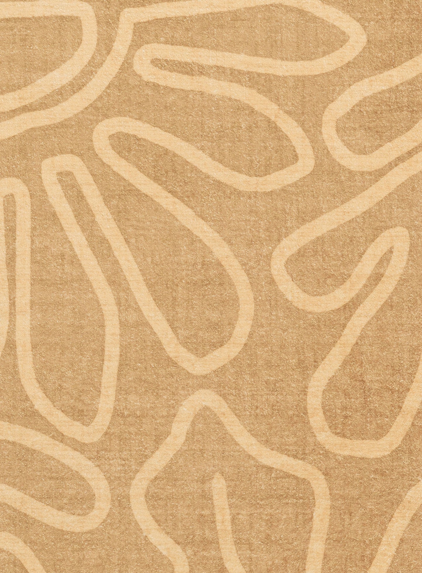 Chandra Brown Hand Drawn Washable Rug