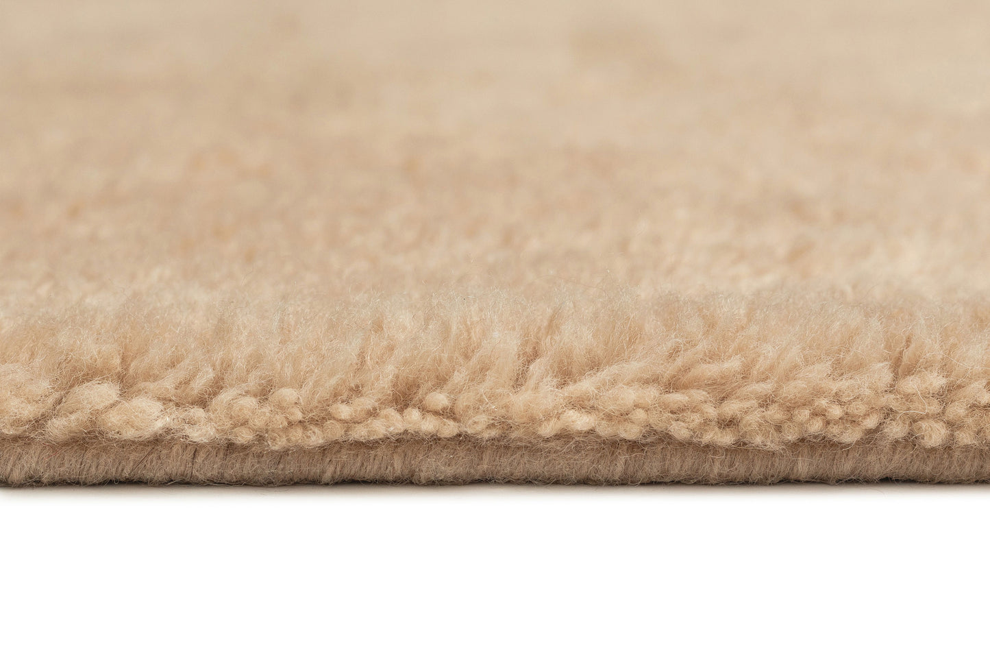 Chayenne Beige Wool Directional Shag Rug