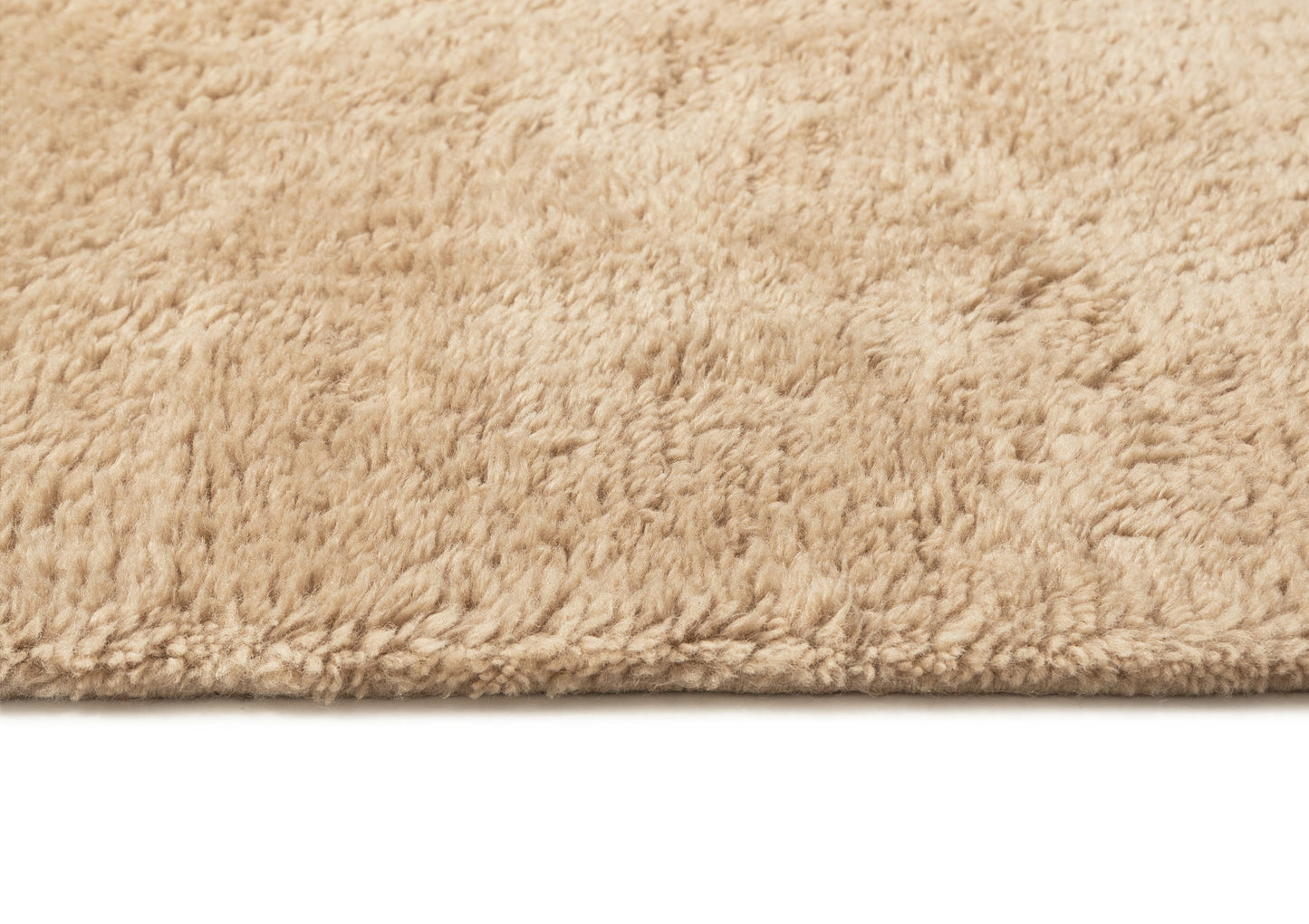 Chayenne Beige Wool Directional Shag Rug