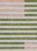 Chisa Green and Pink Washable Rug