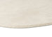 Clara Neutral Cream Irregular Round Washable Rug