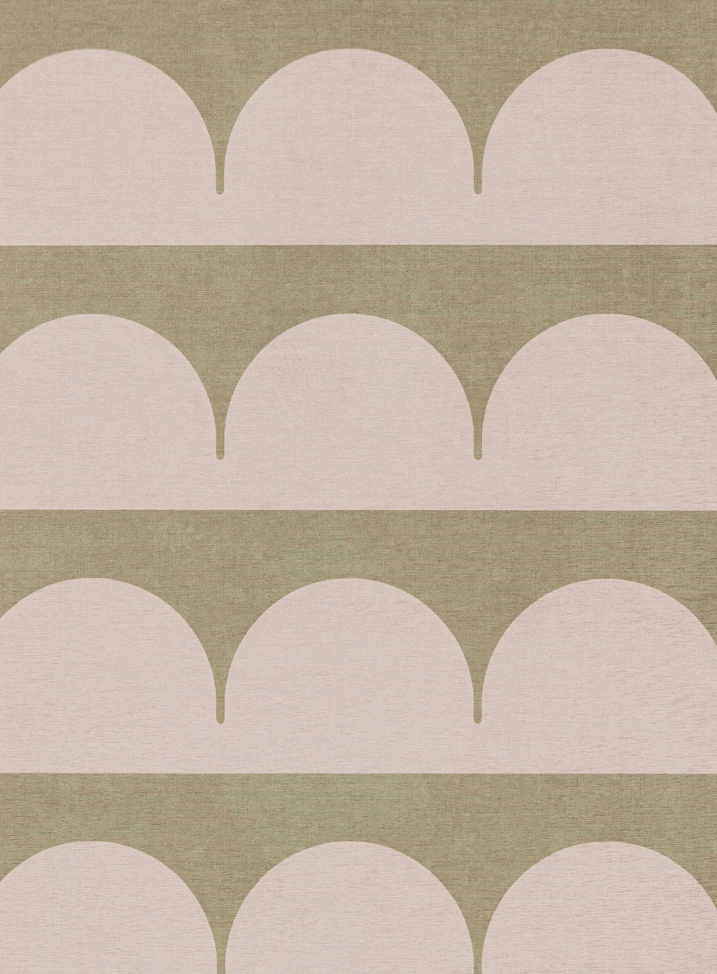Cleo Blush and Sage Arch Pattern Indoor Outdoor Rug