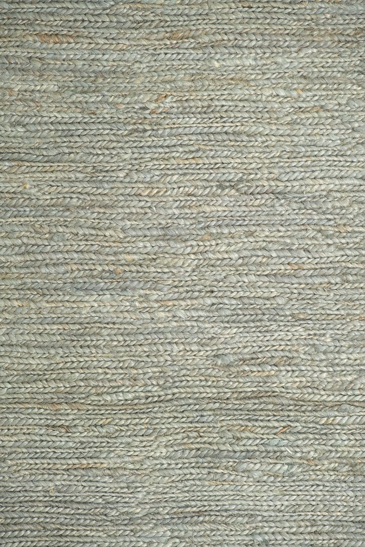 Clover Brown And Green Braided Jute Rug