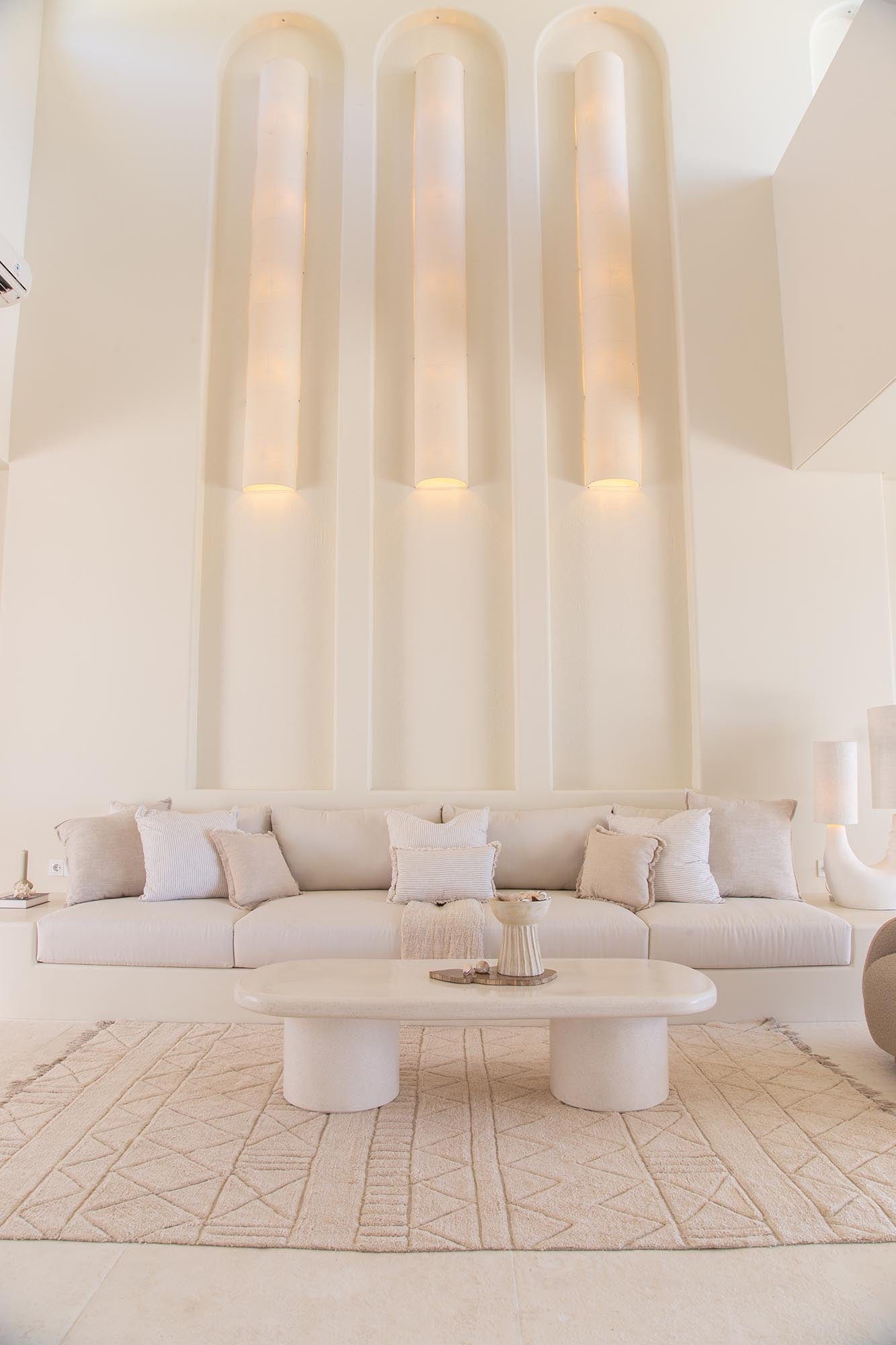 Coco Ivory Tribal Textured Washable Shag Rug