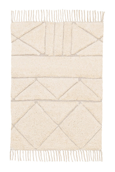 Coco Ivory Tribal Washable Bath Mat