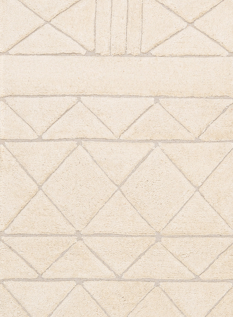 Coco Ivory Tribal Washable Runner Rug