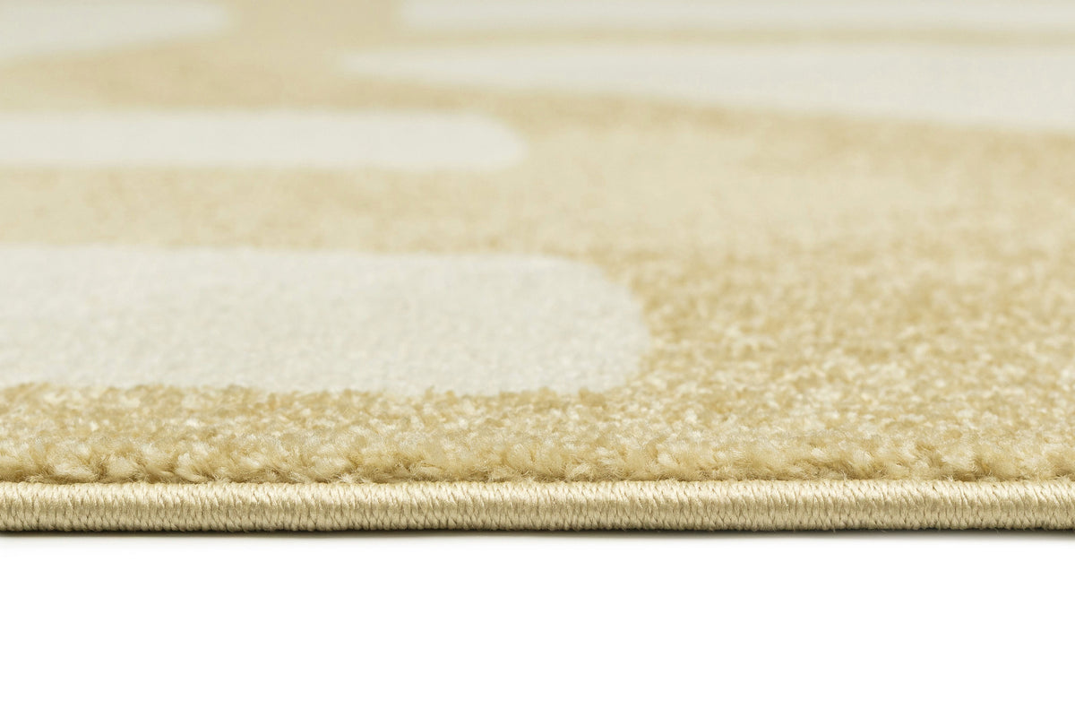 Codizar Yellow Organic Shapes Rug