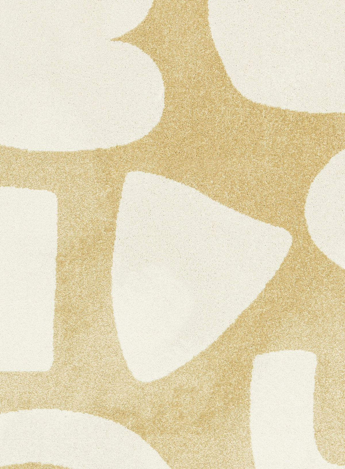 Codizar Yellow Organic Shapes Rug