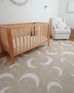 Copata Beige Cream Moon Washable Rug