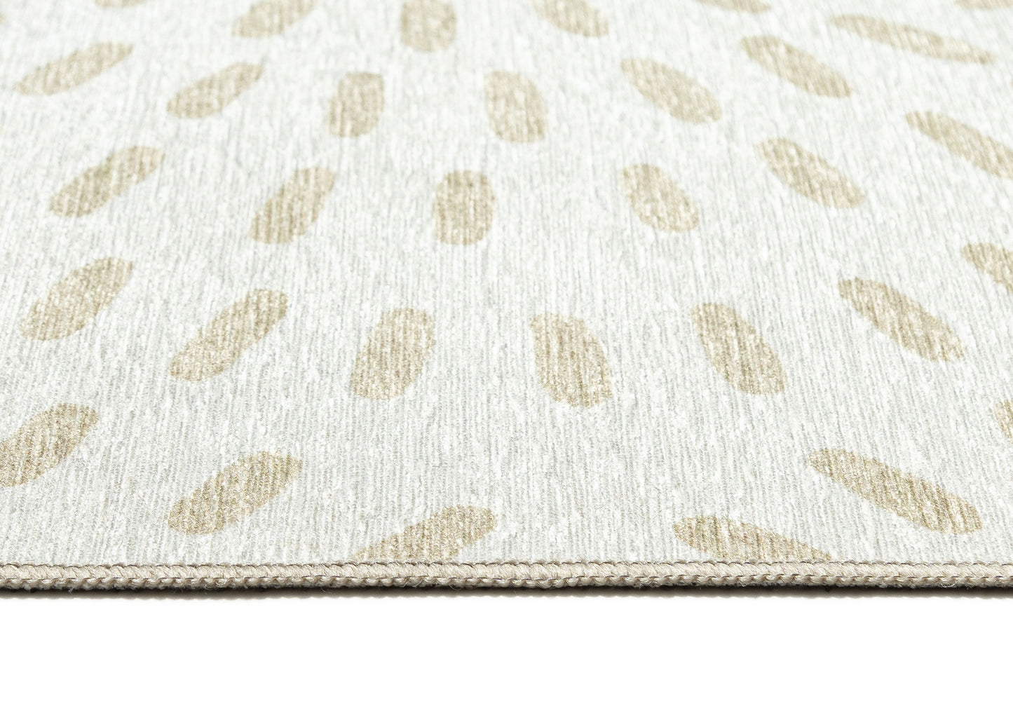 Coral Beige Cream Indoor Outdoor Washable Rug