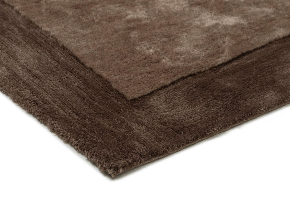 Cordelia Chocolate Bordered Shag Rug