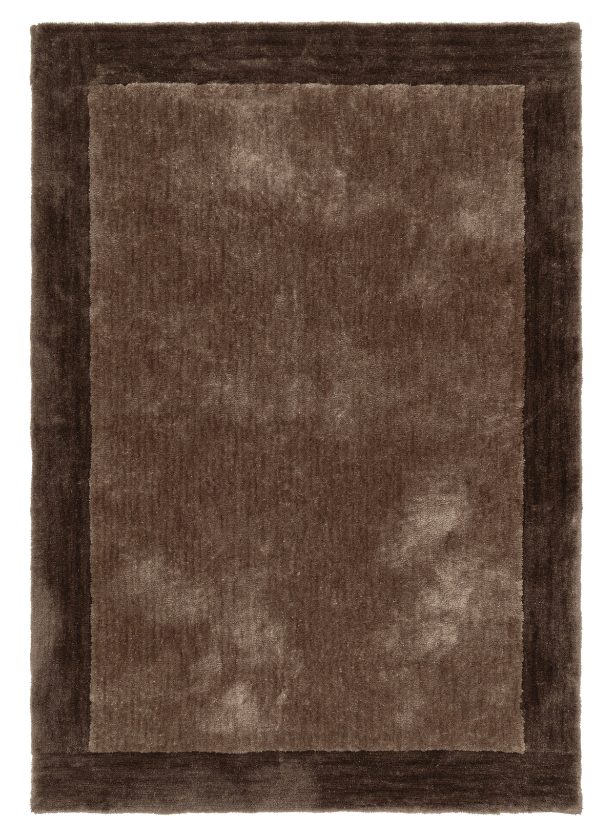 Cordelia Chocolate Bordered Shag Rug