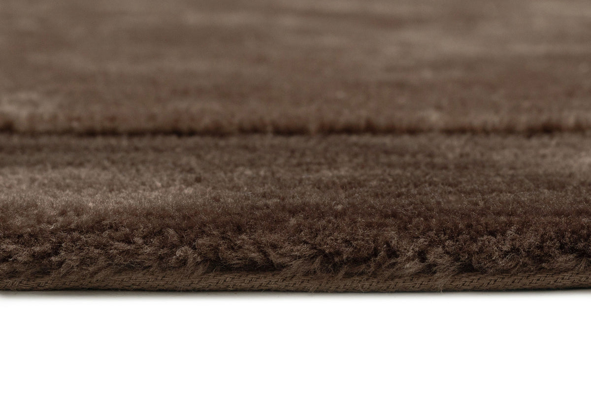 Cordelia Chocolate Bordered Shag Rug