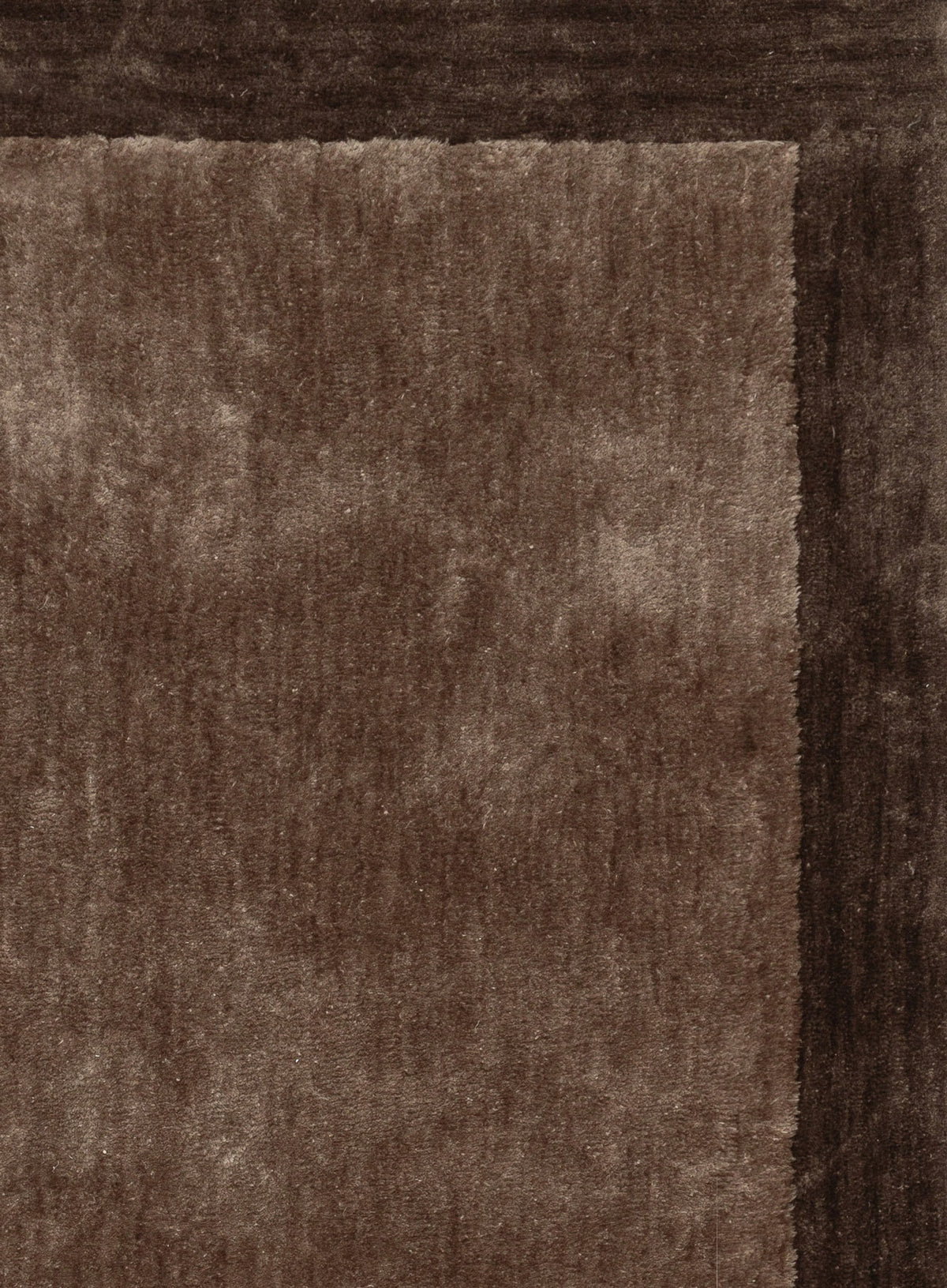 Cordelia Chocolate Bordered Shag Rug