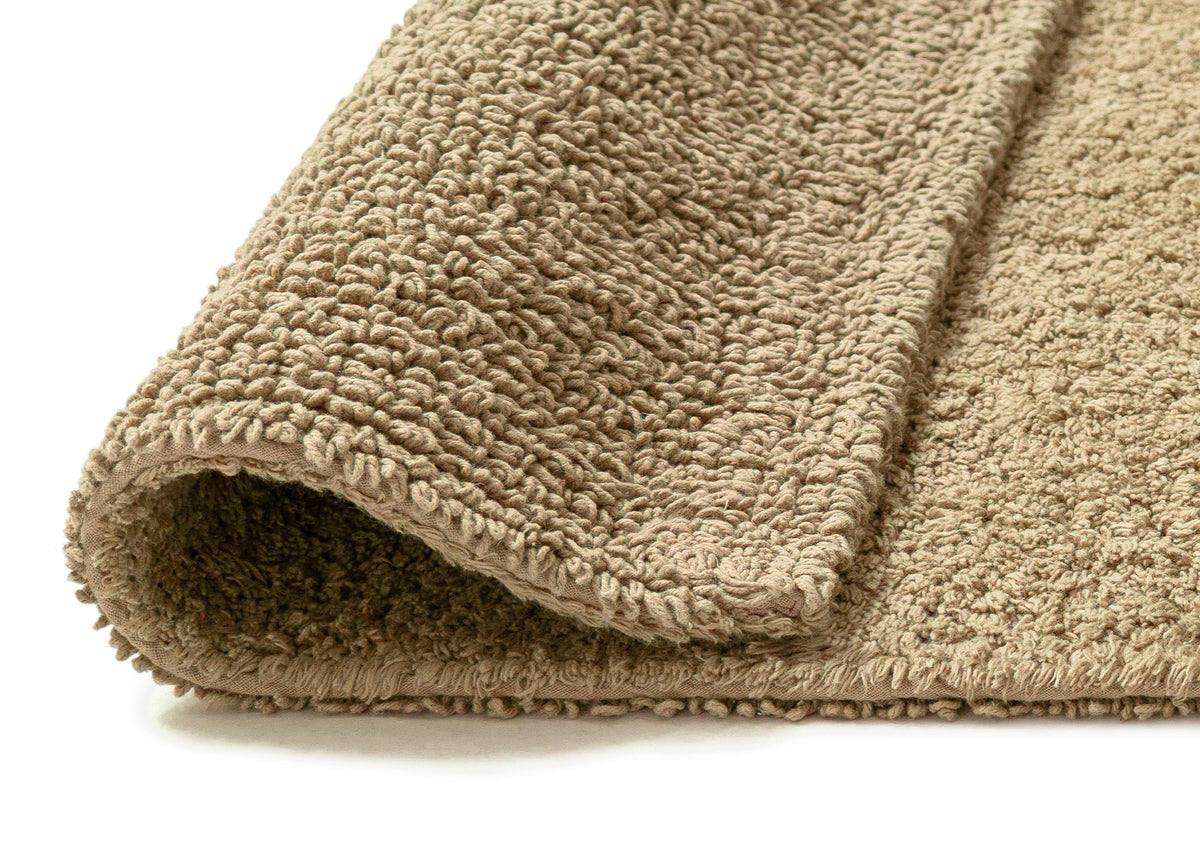 Cosima Beige Cotton Bath Mat