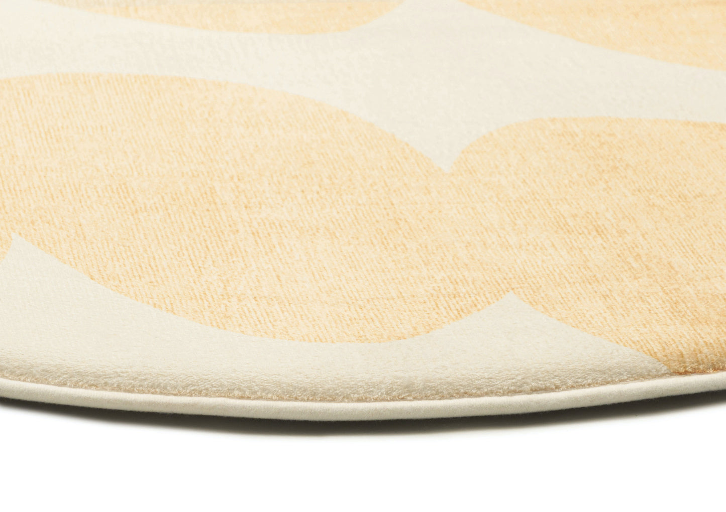 Cree Yellow and Beige Abstract Rollie Pollie Round Playmat