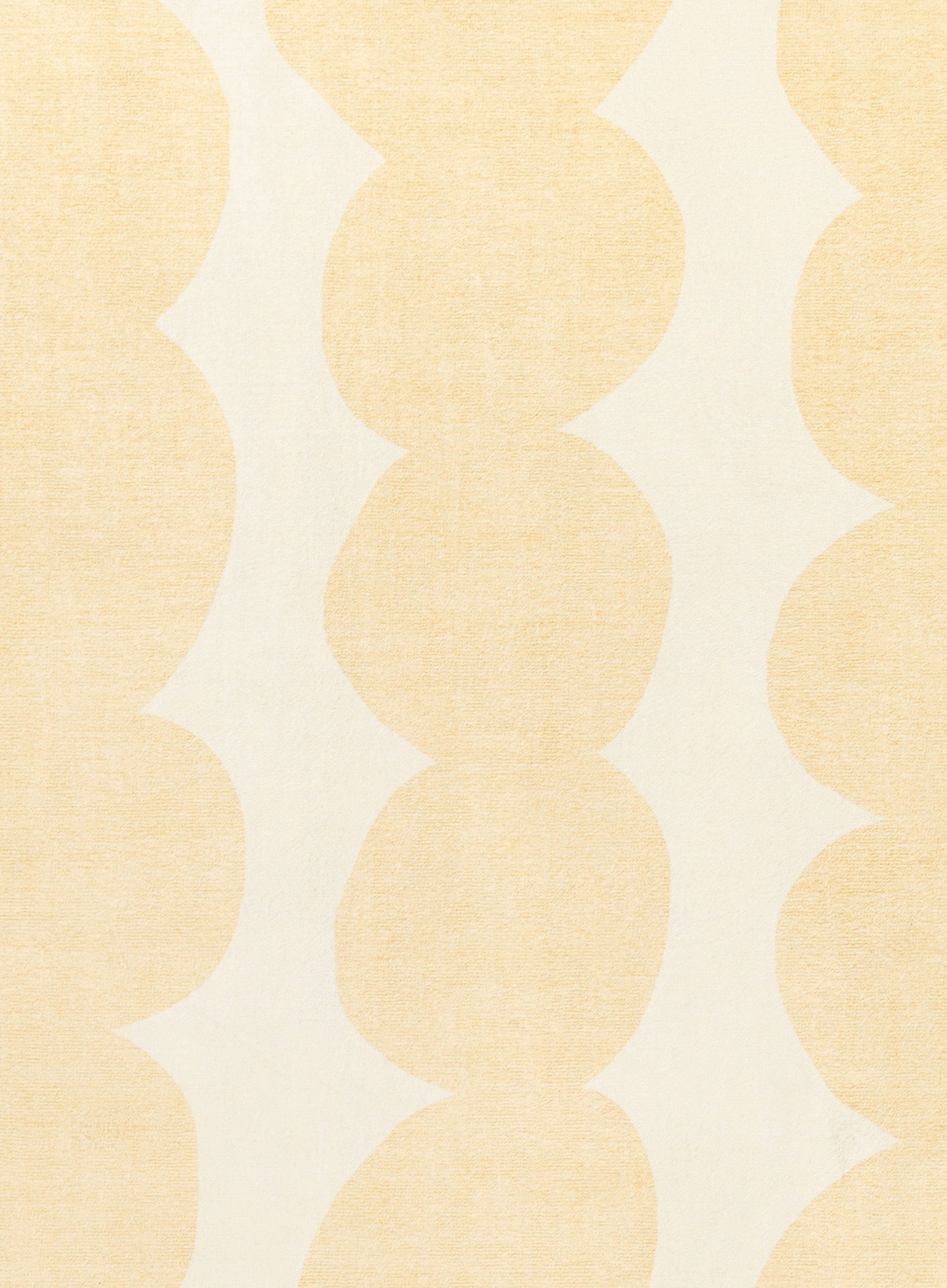 Cree Yellow and Beige Abstract Rollie Pollie Round Playmat