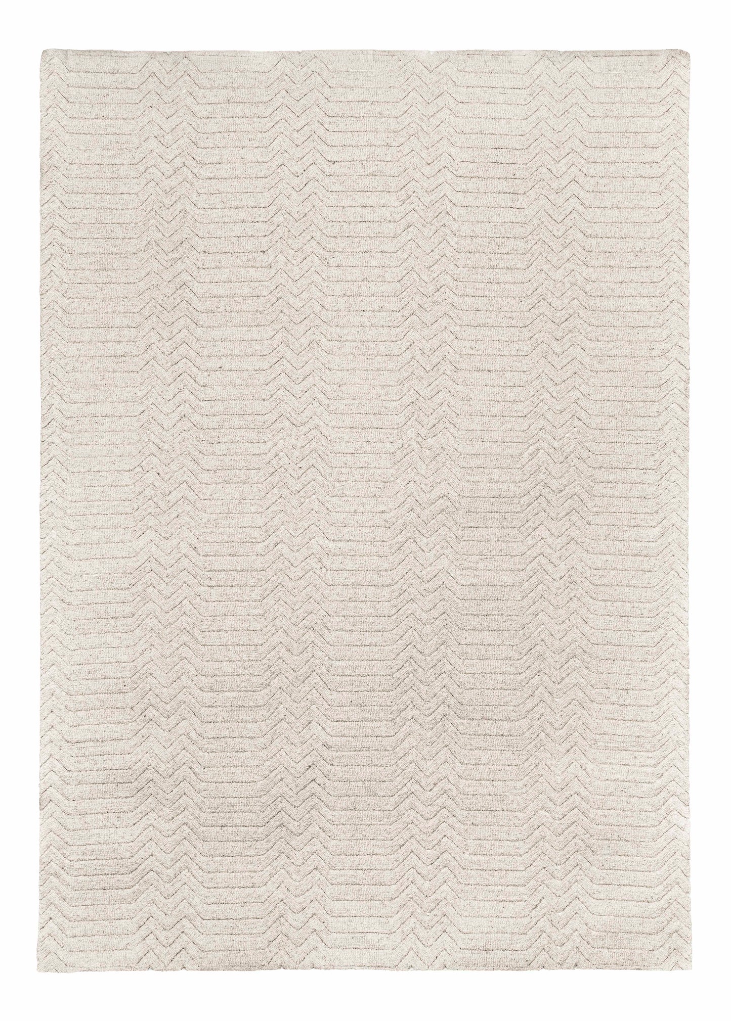 Cualli Ivory Cream Textured Rug