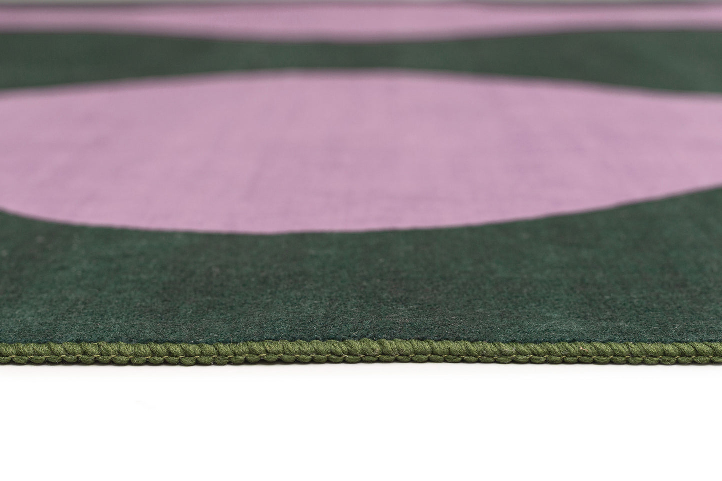 Cuenca Green and Purple Wave Washable Rug