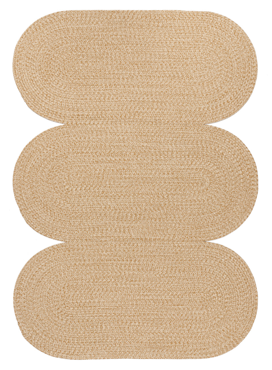 Cynthia Beige Modern Braided Indoor Outdoor Rug